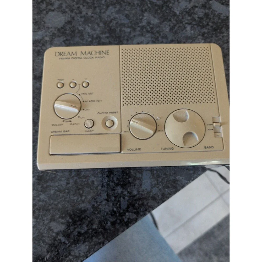 Vintage Sony ICF-C240 Dream Machine FM AM Digital Clock Radio Beige